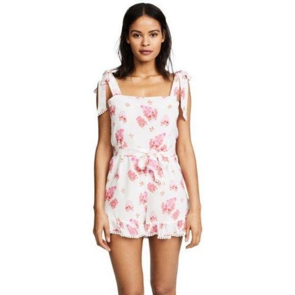 Athena Procopiou Sundown Breeze Silk Jumpsuit Romp - Picture 4 of 15